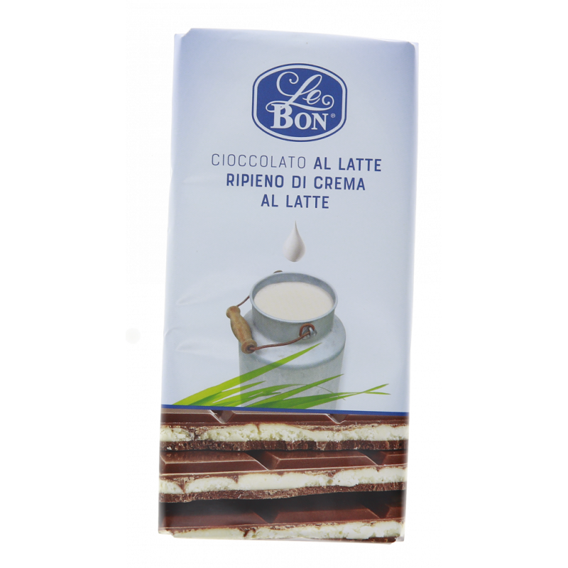 CIOCCOLATO AL LATTE RIPIENO DI CREMA AL LATTE 100G