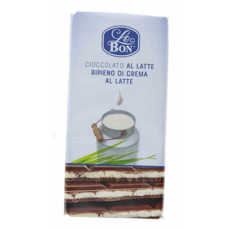 CIOCCOLATO AL LATTE RIPIENO DI CREMA AL LATTE 100G