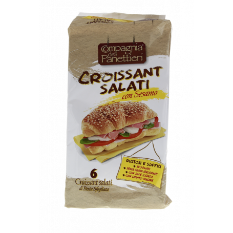 6 CROISSANT SALATI CON SESAMO 240G