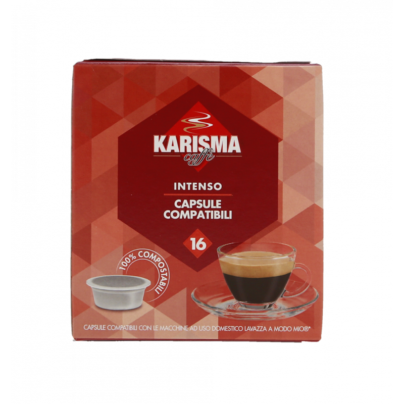 CAPSULE GUSTO INTENSO 100% COMPOSTABILI 16PZ