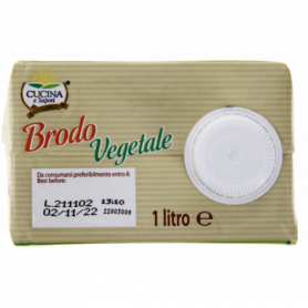 BRODO VEGETALE SENZA GLUTINE E GLUTAMMATOI 1L