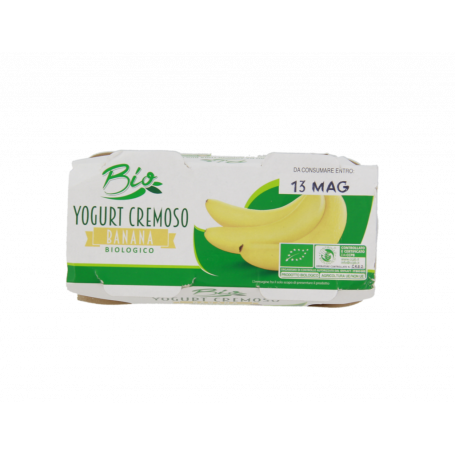 YOGURT BIO CREMOSO BANANA 2X125G