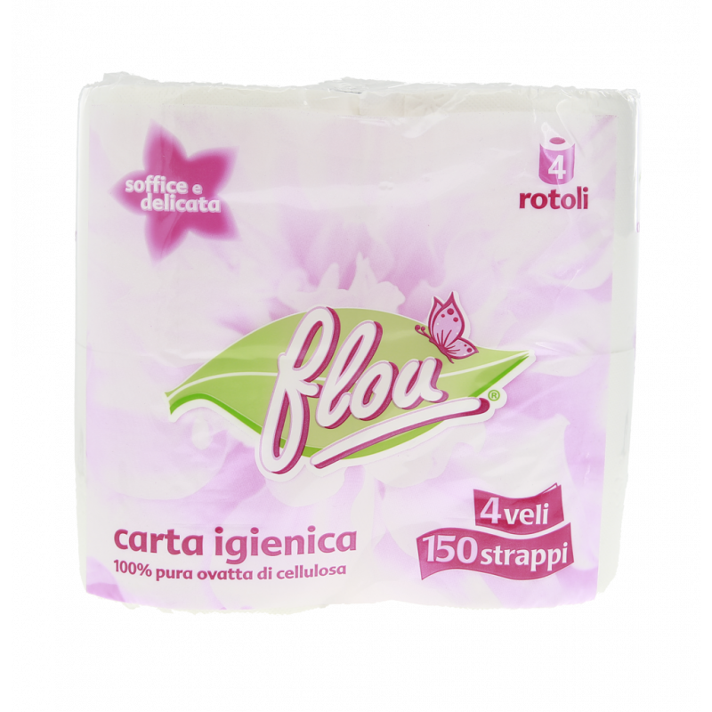 ROTOLI CARTA IGIENICA 4 VELI 150 STRAPPI 4PZ