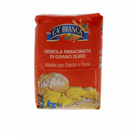 SEMOLA BIANCA RIMACINATA 1KG