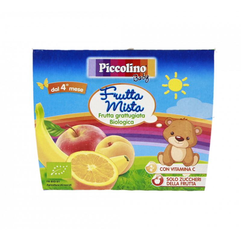 FRUTTA GRATTUGIATA BIOLOGICA MISTA 4X100G