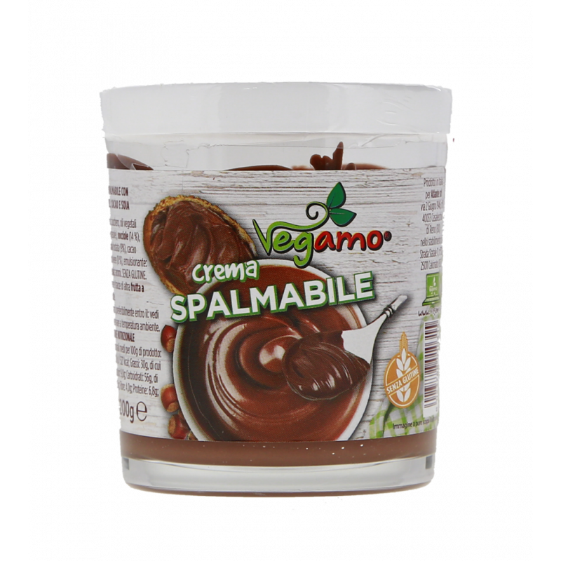 CREMA SPALMABILE CACAO,NOCCIOLE E SOIA 200G