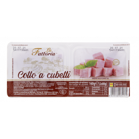 PROSCIUTTO COTTO A CUBETTI 160G