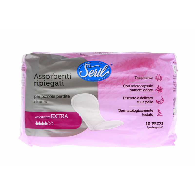 ASSORBENTI RIPIEGATI EXTRA PICCOLE PERDITE 10 PZ