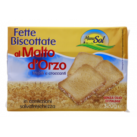 FETTE BISCOTTATE CON MALTO E ORZO 320G