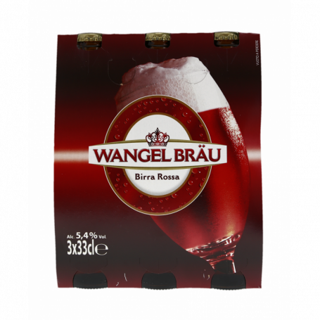 BIRRA ROSSA IN VETRO 5,4% VOL.ALC. 3X0,33L