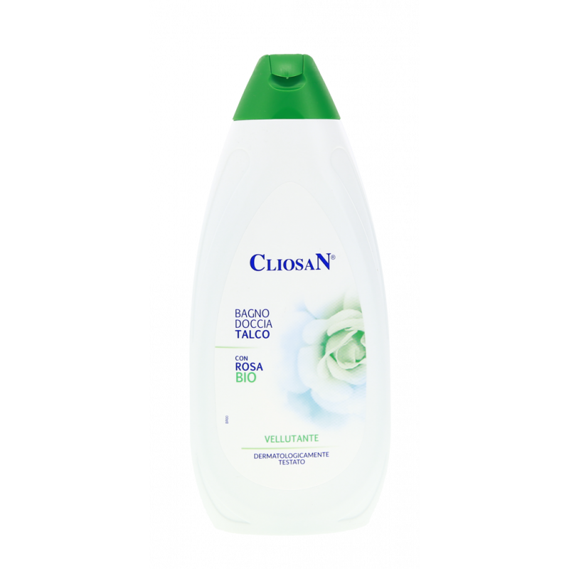 BAGNODOCCIA VELLUTANTE AL TALCO CON ROSA BIO 500 ML