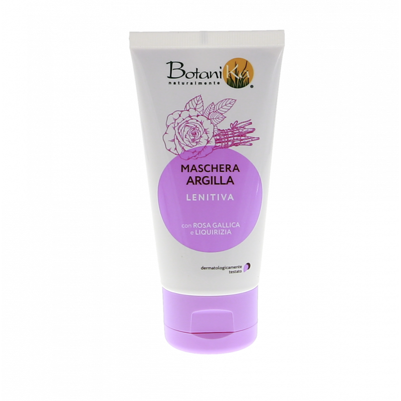 MASCHERA VISO ARGILLA LENITIVA CON ROSA GALLICA E LIQUIRIZIA 50ML