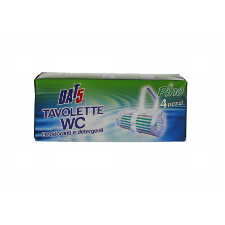 TAVOLETTE PER WC DEODORANTI E DETERGENTI PINO 4 PZ