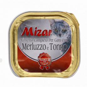 PATè PER GATTI CON MERLUZZO E TONNO 100 G