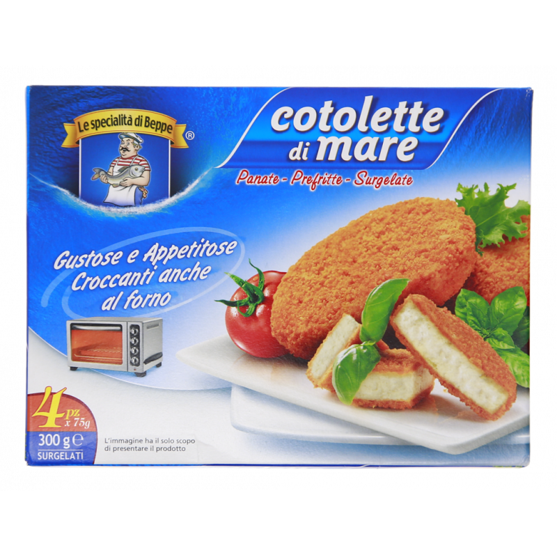 COTOLETTE DI MARE SURGELATE PANATE PREFRITTE 300G