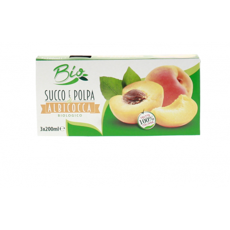 SUCCO E POLPA ALBICOCCA BIO IN BIRCK 3X200ML