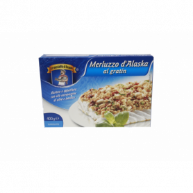 MERLUZZO D'ALASKA GRATIN CON OLIO E BASILICO 400G