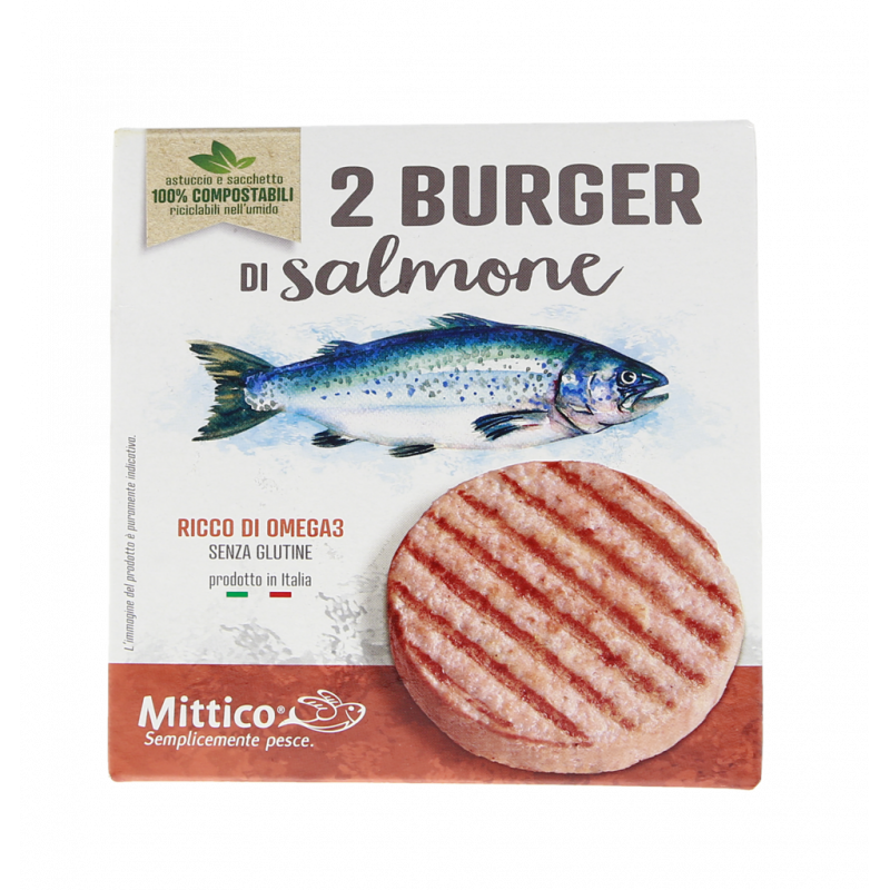 BURGER DI SALMONE SURGELATI 160G