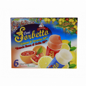 CONI SORBETTO X 6 LIMONE ARANCIA 630G