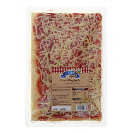 PIZZA MARGHERITA CON MOZZARELLA FRESCA 400G