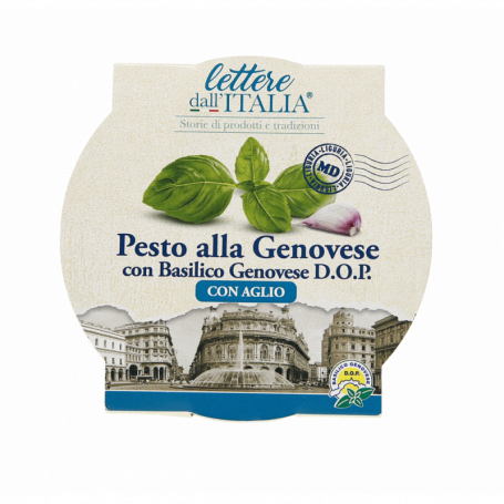 PESTO BASILICO DOP CON AGLIO 120G