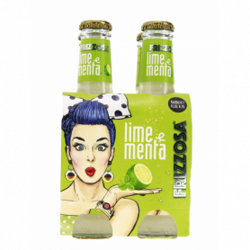 BIBITA GASSATA LIME E MENTE IN VETRO 4X0,2L