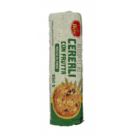 BISCOTTI AI CEREALI CON FRUTTA 250G