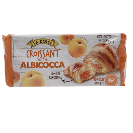 CROISSANT ALBICOCCA CON LIEVITO NATURALE 10PZ 500G