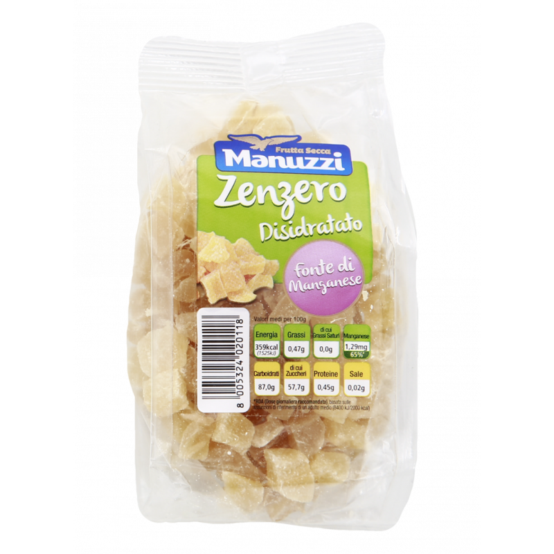 ZENZERO DISIDRATATO A CUBETTI 125G