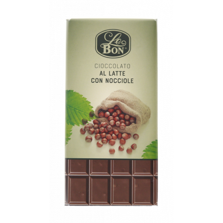 CIOCCOLATO AL LATTE CON NOCCIOLE 100G