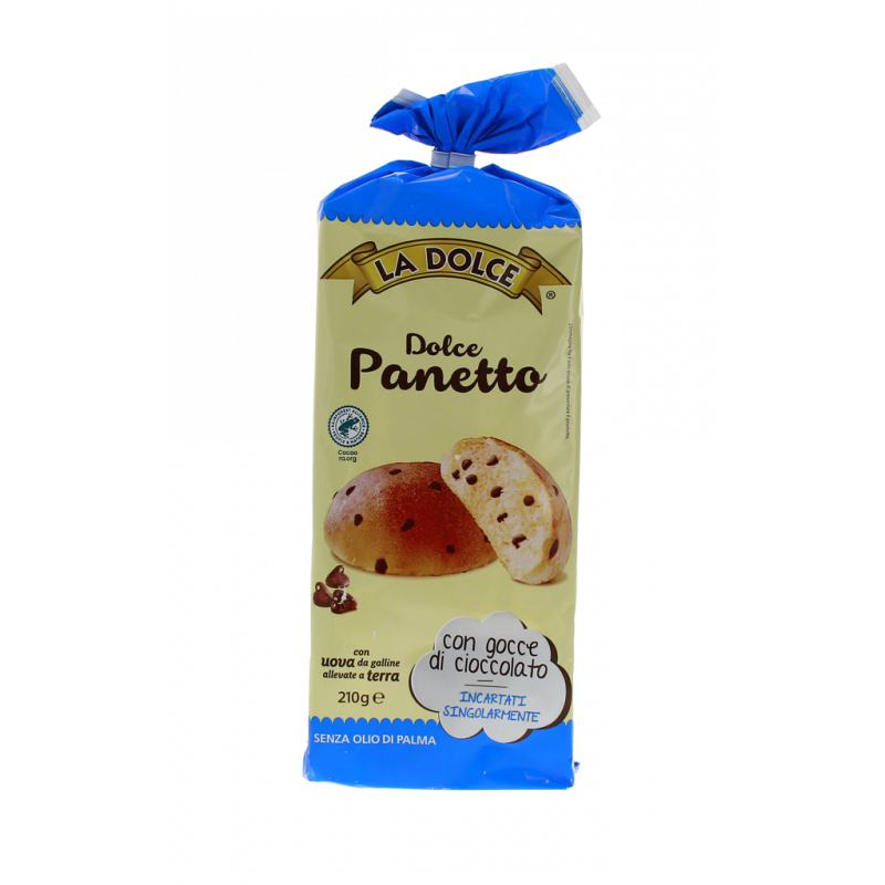PANETTO CON GOCCE DI CIOCCOLATO 6PZ 210G