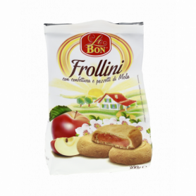 FROLLINI CON CONFETTURA E PEZZETTI DI MELA 300G