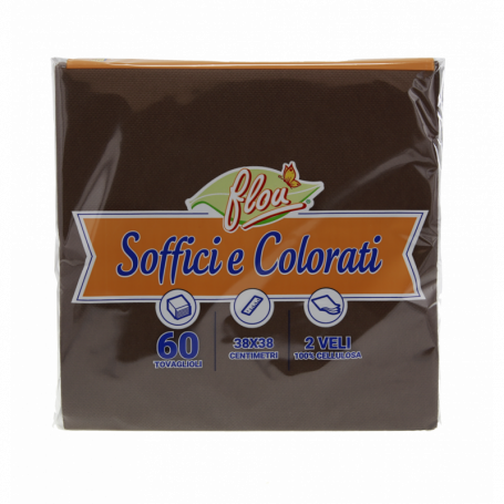 TOVAGLIOLI COLORATI 38X38CM 2VELI 60PZ