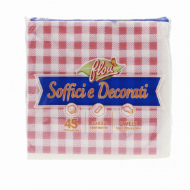 TOVAGLIOLI DECORATI 33X33CM 2VELI 45PZ