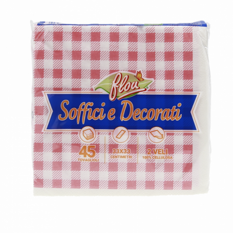 TOVAGLIOLI DECORATI 33X33CM 2VELI 45PZ