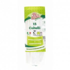 COLTELLI BIOCOMPOSTABILI MADE IN ITALY 15 PZ