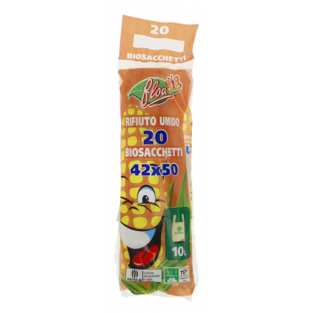 SACCHI MATER-BI 42X50 20PZ