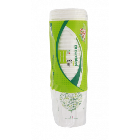 BICCHIERI BIOCOMPOSTABILI MADE IN ITALY 20X420CC