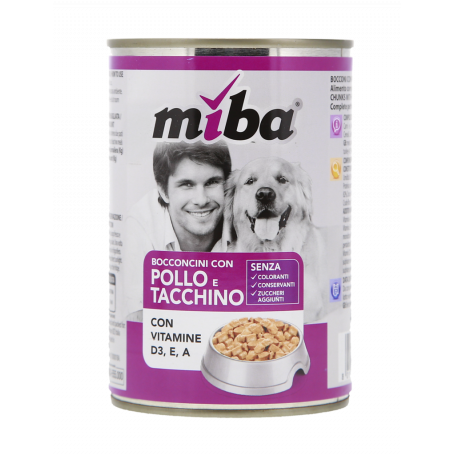BOCCONCINI CANE CON POLLO E TACCHINO 405G