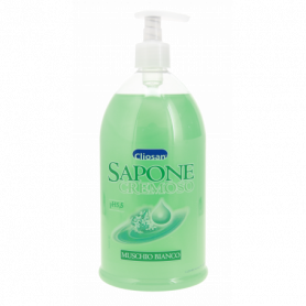 SAPONE CREMOSO GOCCE DI LATTE O MUSCHIO BIANCO 1L