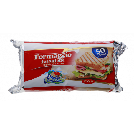 FORMAGGIO FUSO A FETTE SIGILLATE SINGOLE 1KG 50PZ