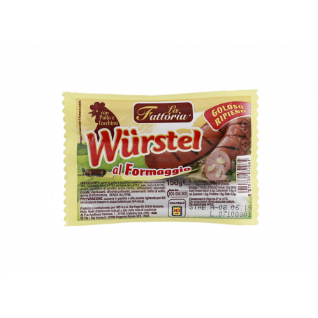 WURSTEL DI POLLO AL FORMAGGIO 150G