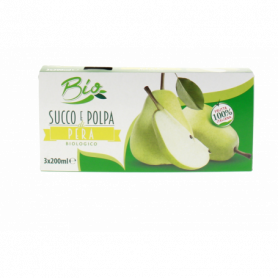 SUCCO E POLPA PERA BIO IN BIRCK 3X200ML