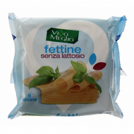 FETTINE DI FORMAGGIO SENZA LATTOSIO 200G