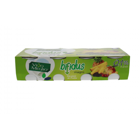YOGURT MAGRO ALLA FRUTTA 0,1% GRASSI 8X125G