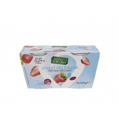 YOGURT ALLA FRAGOLA SENZA LATTOSIO 2X125G