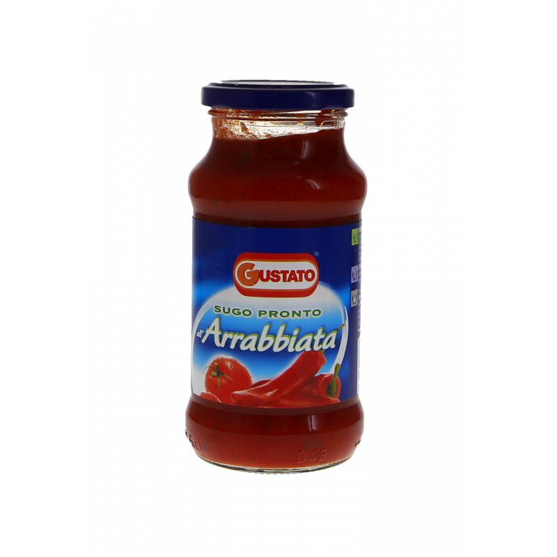 SUGO PRONTO ALL'ARRABBIATA A BASE DI POMODORO 350G